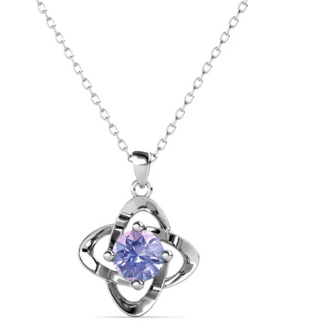 infinity June Birthstone Alexandrite necklace