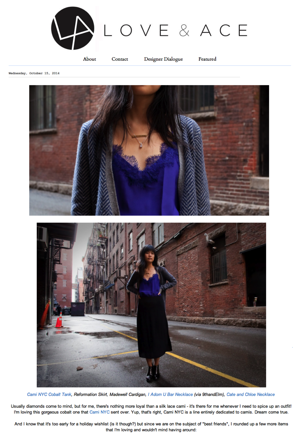 Blog Roll: Cate and Chloe Featured on Love & Ace