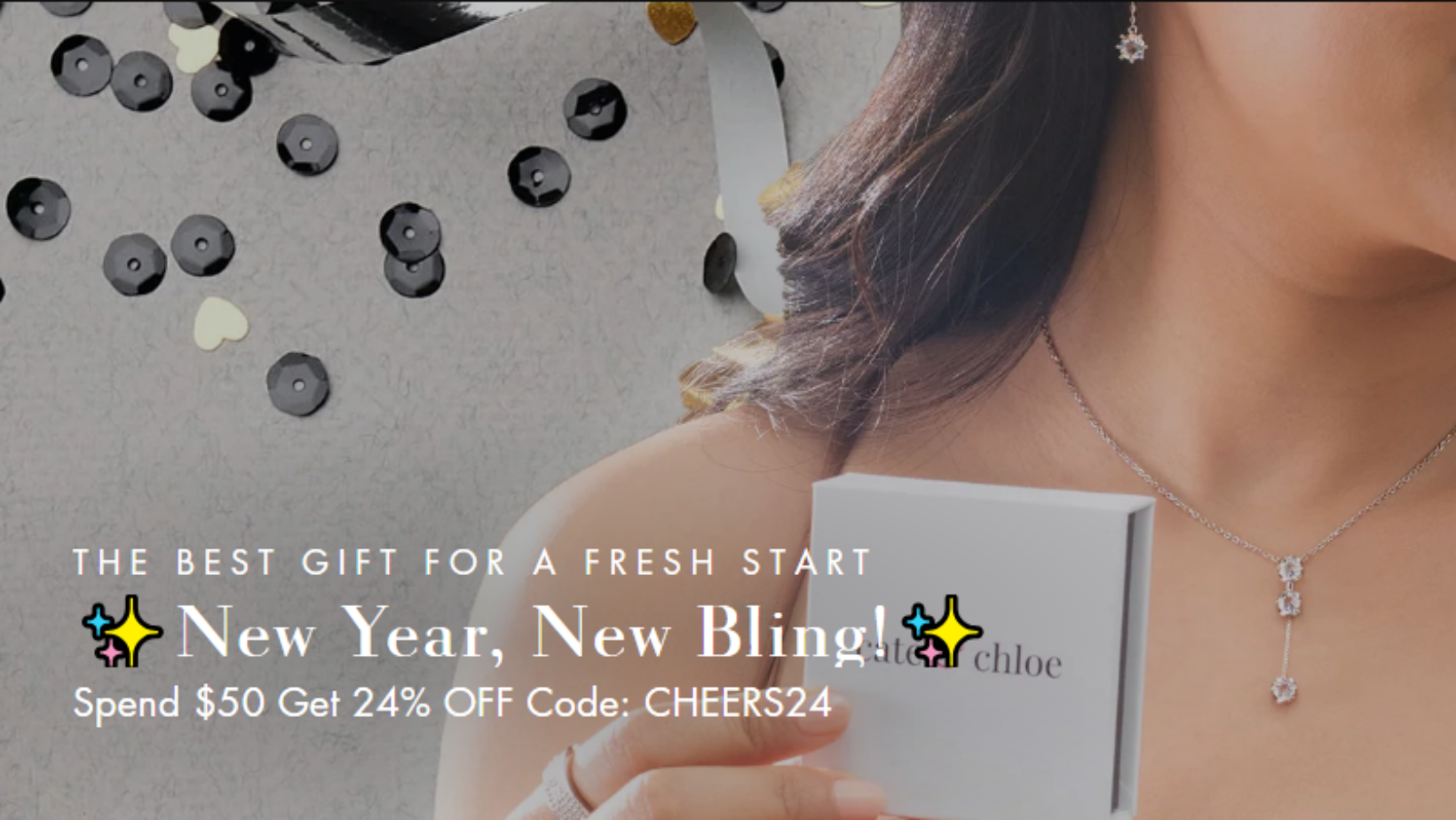 Sparkle into 2024: Cate and Chloe's Exclusive New Year Jewelry Deals