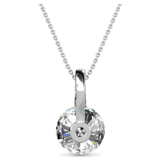 Tina 18k White Gold Plated Necklace with Swarovski Crystals