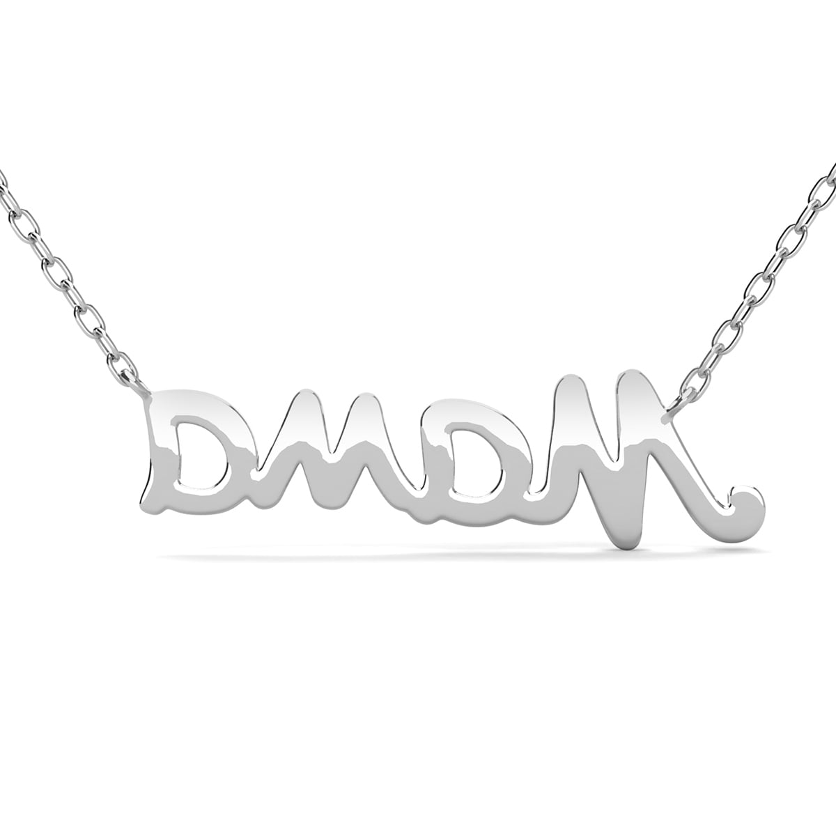 Dorothy 18k White Gold Plated Mama Necklace with Swarovski Crystals & Heartfelt Message for Mom