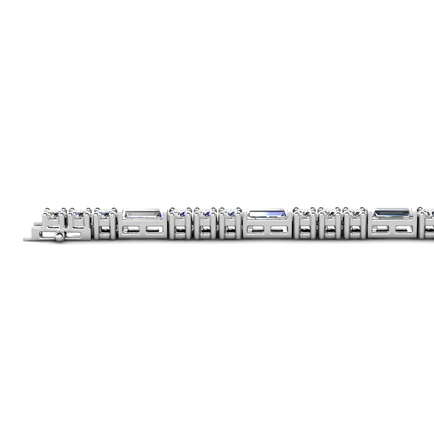 Adrianna 18k White Gold Plated Tennis Bracelet with Simulated Diamond Crystals