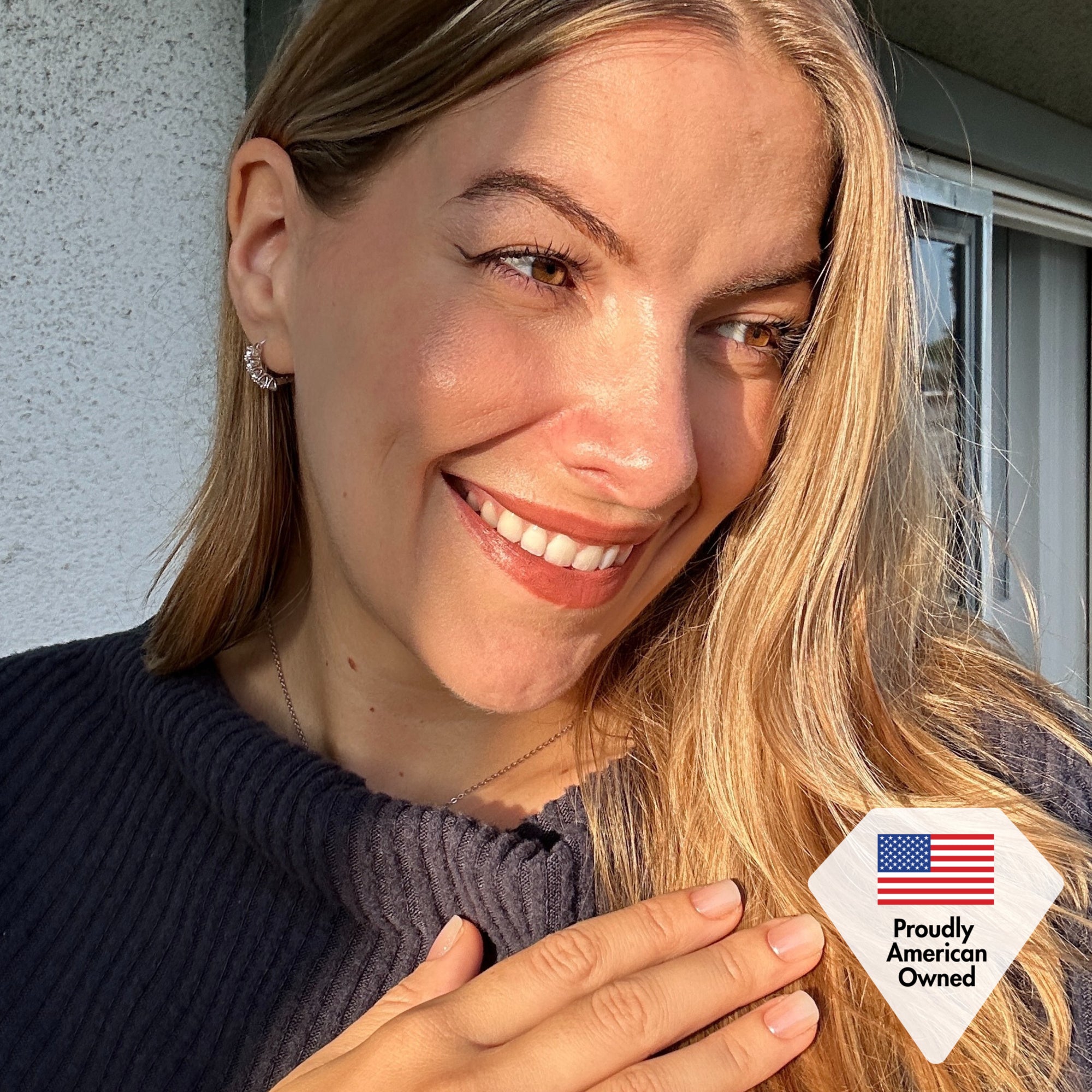 Bethany 18k Gold Plated 15mm Hoop Earrings with Swarovski Crystals (3 Pair Set)