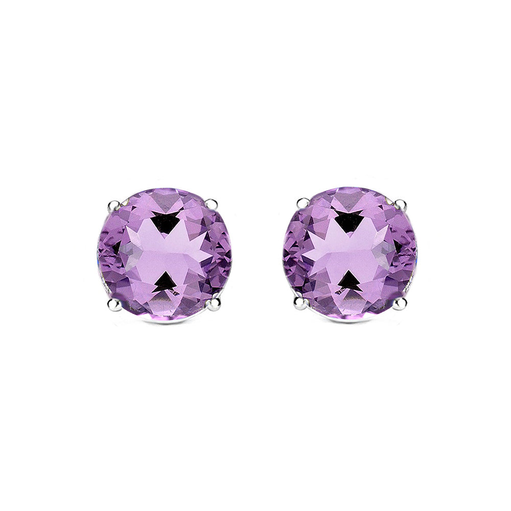 Magnolia 1Ct Sterling Silver Stud Earrings with Simulated Diamond Crystals — Final Sale