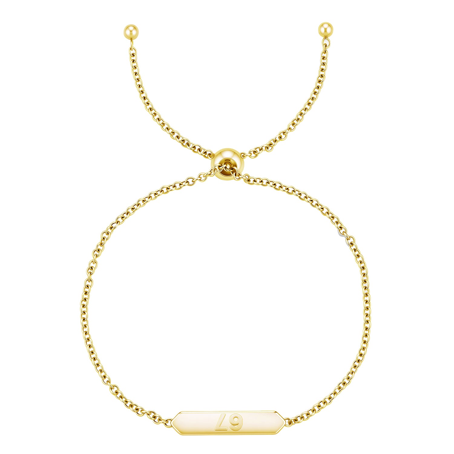Kathryn 18k White Gold Plated 67 Bracelet for Women