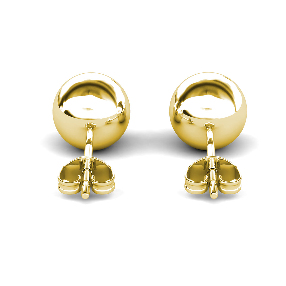 Harper 18k White Gold Plated Sterling Silver Ball Stud Earrings
