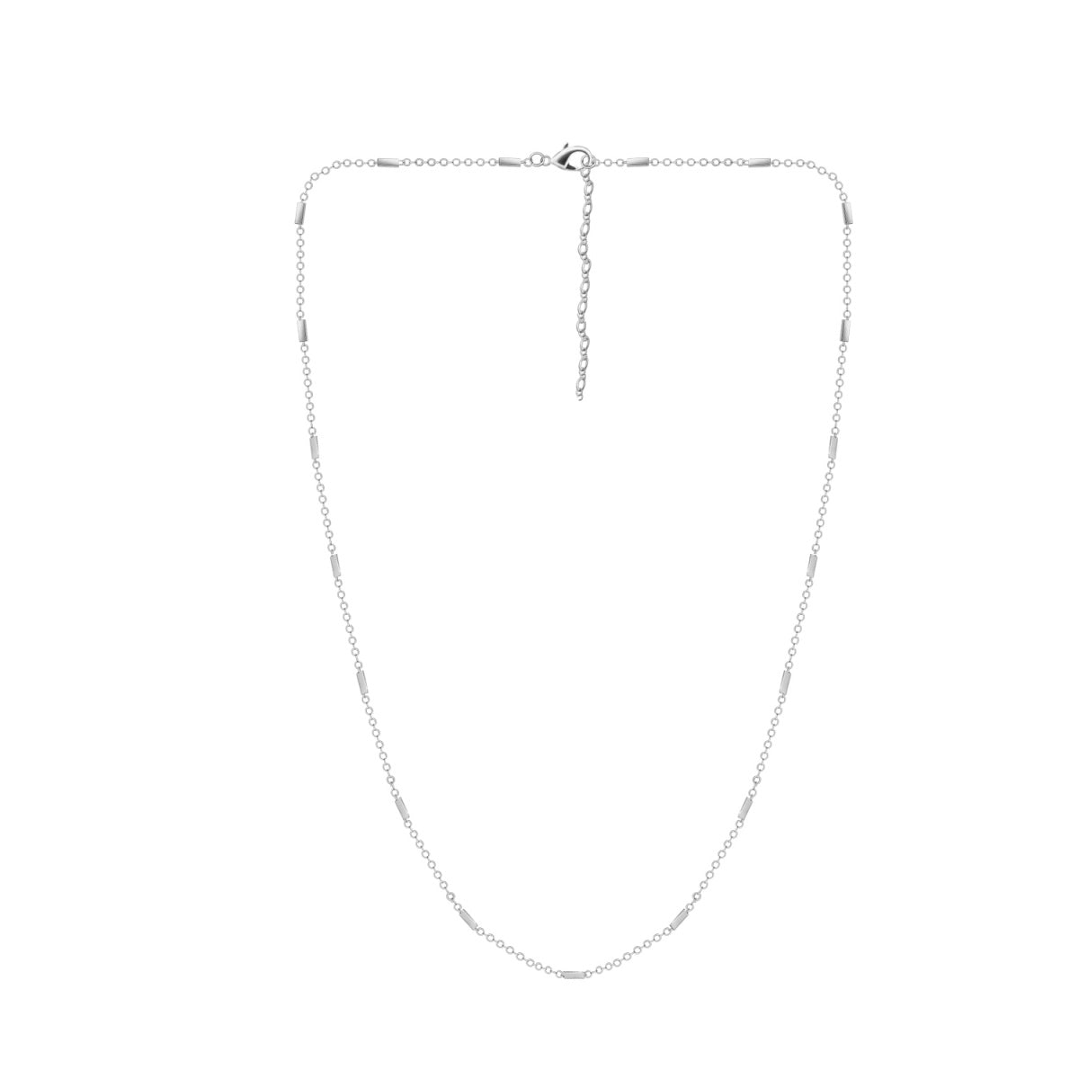 Cassidy 18k White Gold Plated Stacking Necklace Chain