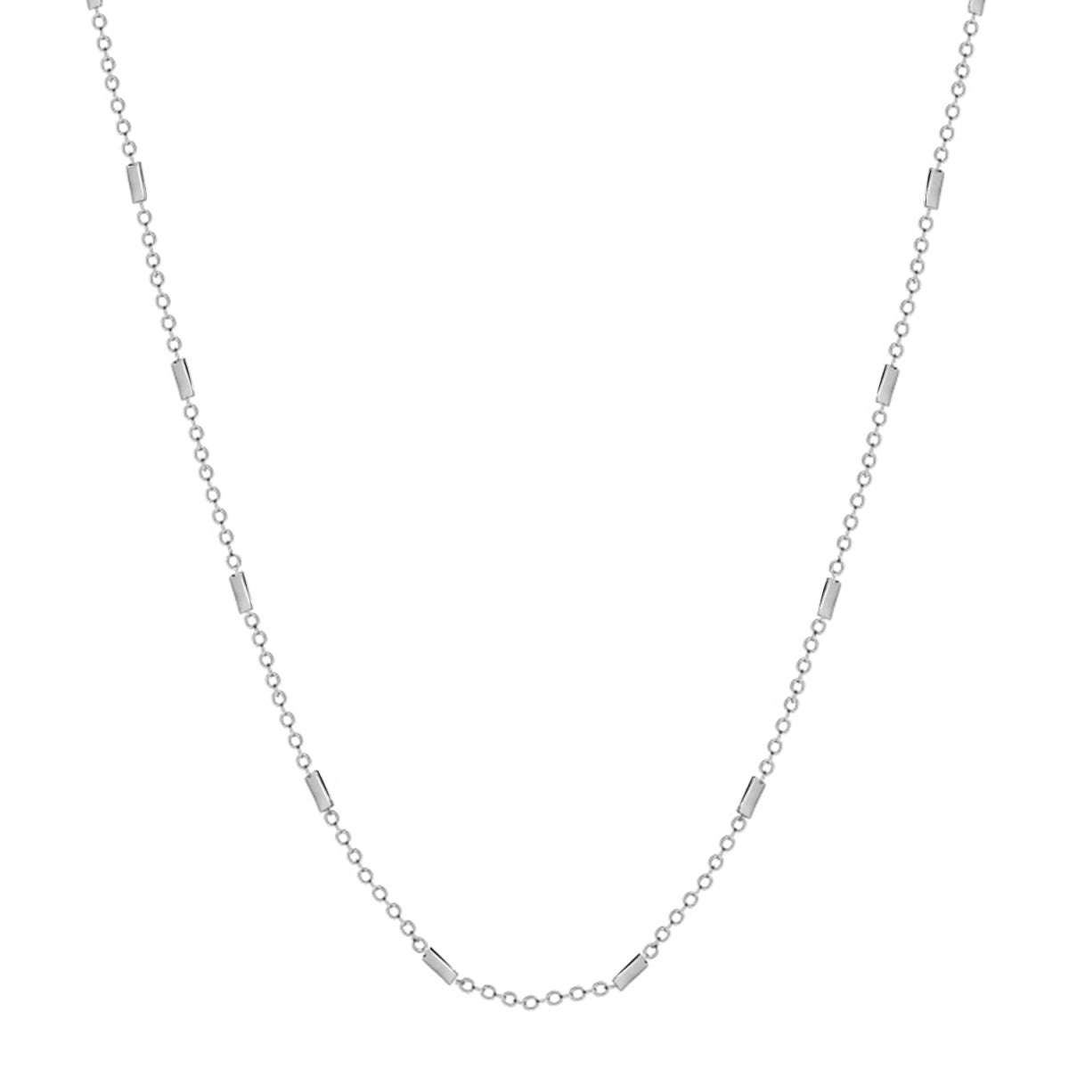 Cassidy 18k White Gold Plated Stacking Necklace Chain