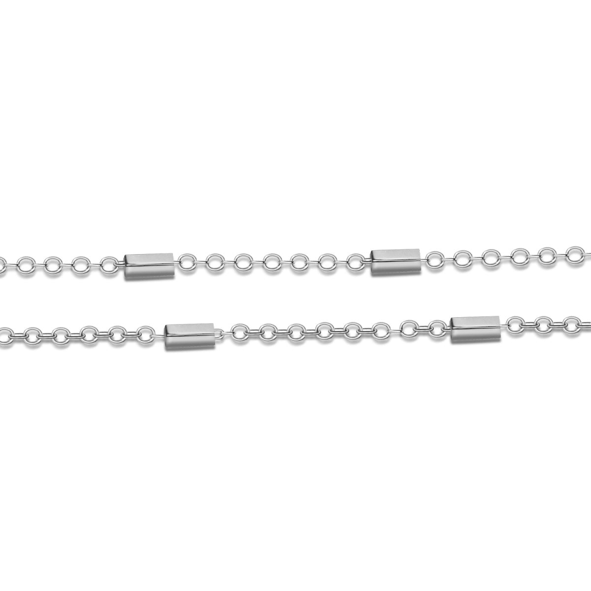 Cassidy 18k White Gold Plated Stacking Necklace Chain
