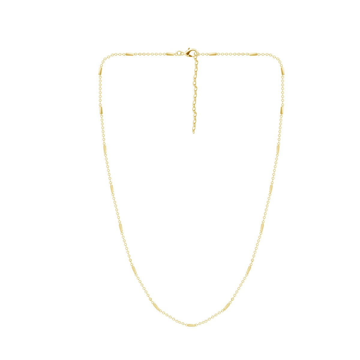 Cassidy 18k White Gold Plated Stacking Necklace Chain