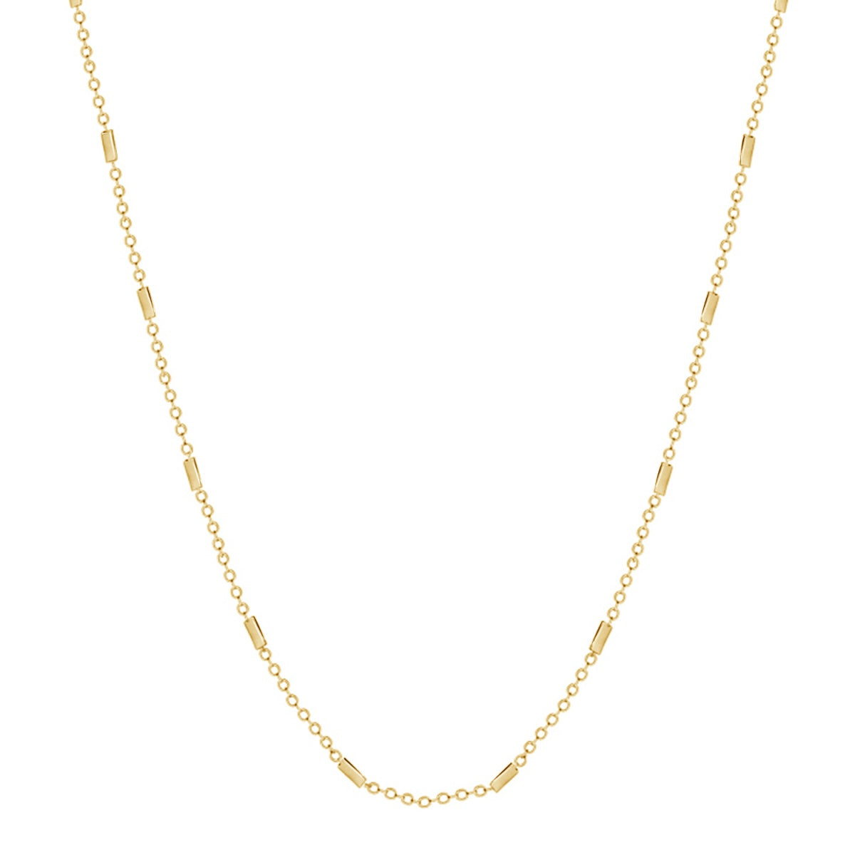 Cassidy 18k White Gold Plated Stacking Necklace Chain