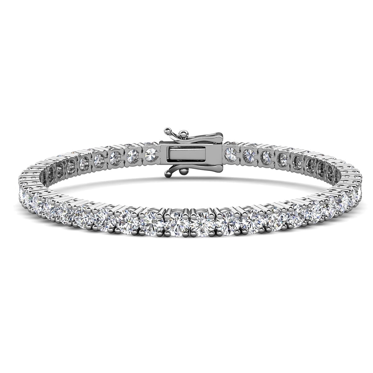 Pack of 3 - Olivia, Joelle, Kaylee White Gold Plated Tennis Bracelet for Women