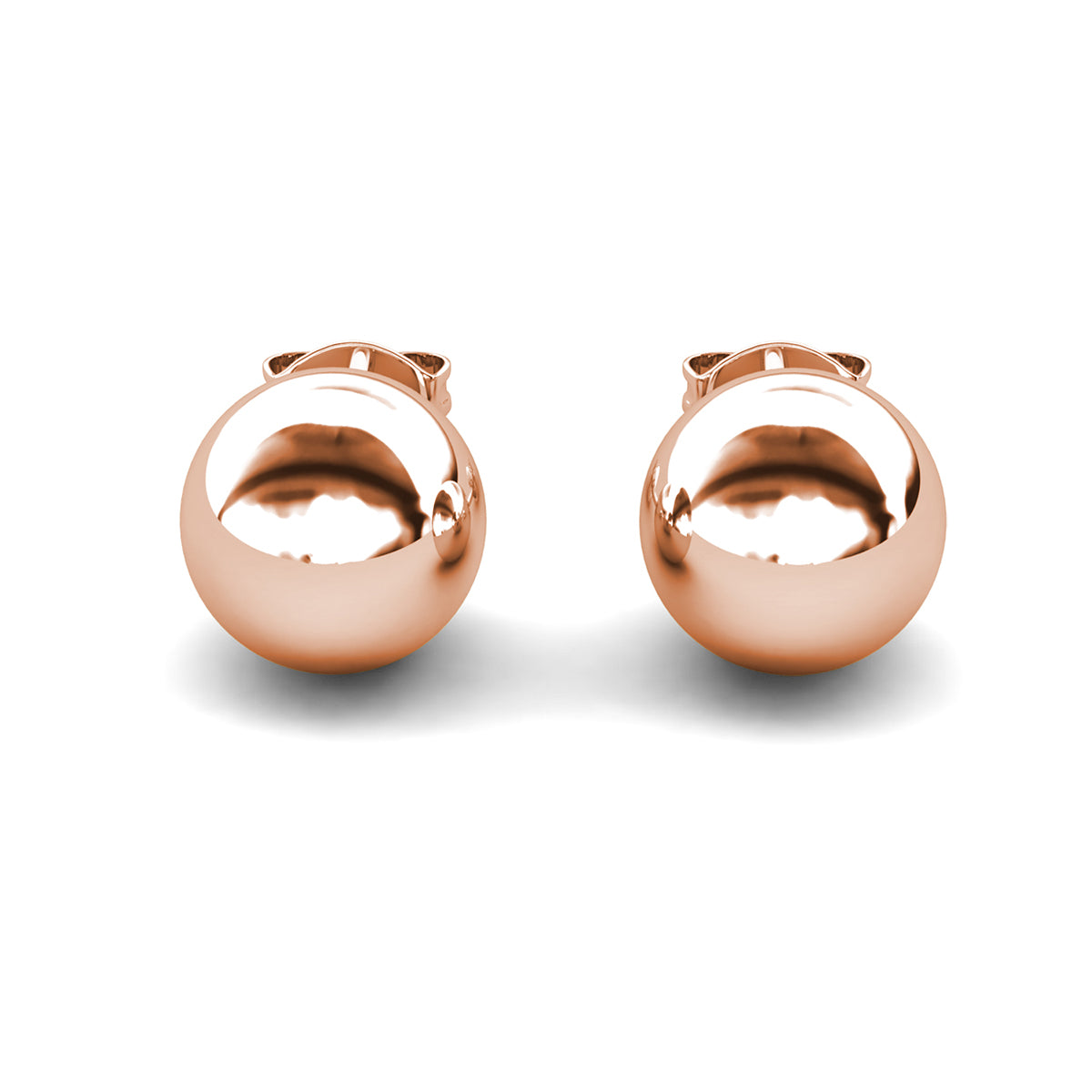 Harper 18k White Gold Plated Sterling Silver Ball Stud Earrings