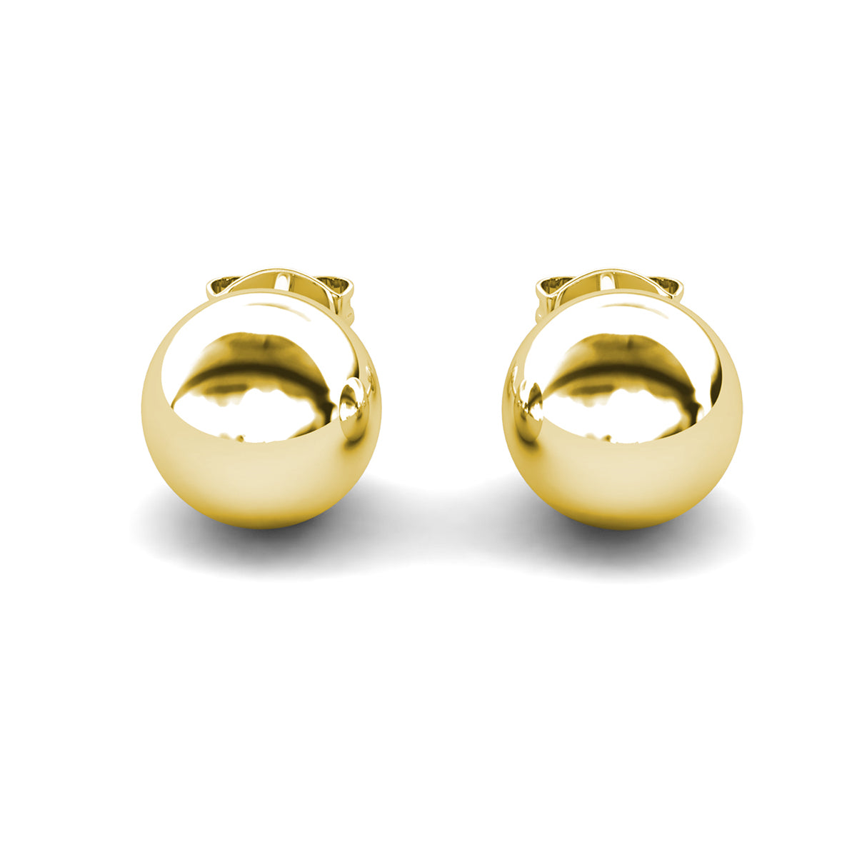 Harper 18k White Gold Plated Sterling Silver Ball Stud Earrings