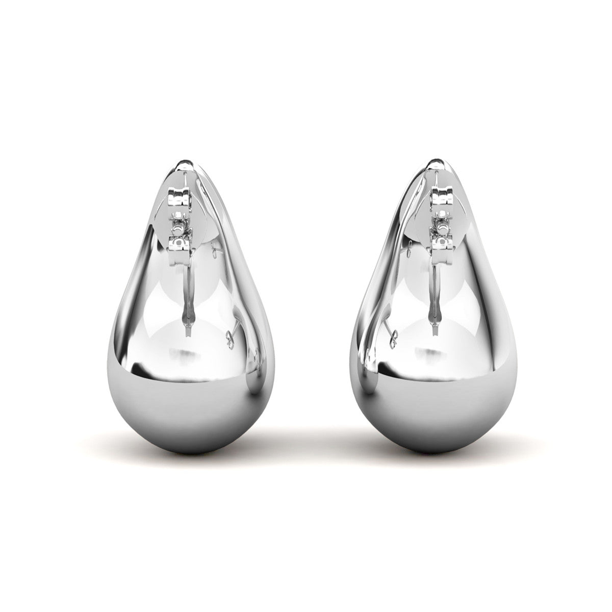 Olive 18k White Gold Plated Teardrop Earrings & Limited Edition Ombre Message Card