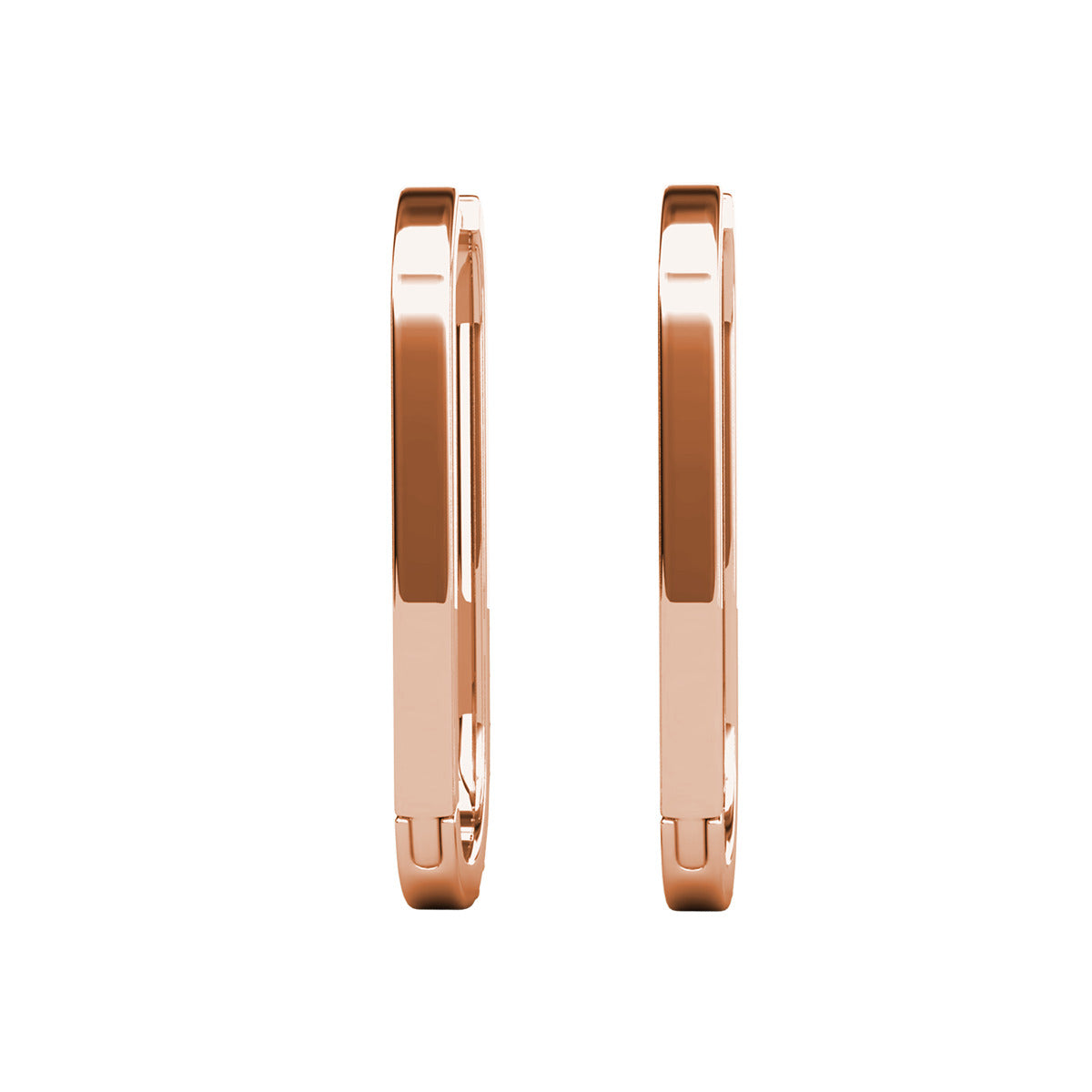 Nadia 18k White Gold Plated 24mm Hoop Earrings with Swarovski Crystals