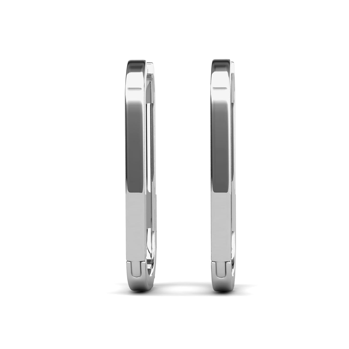 Nadia 18k White Gold Plated 24mm Hoop Earrings & Limited Edition Ombre Card
