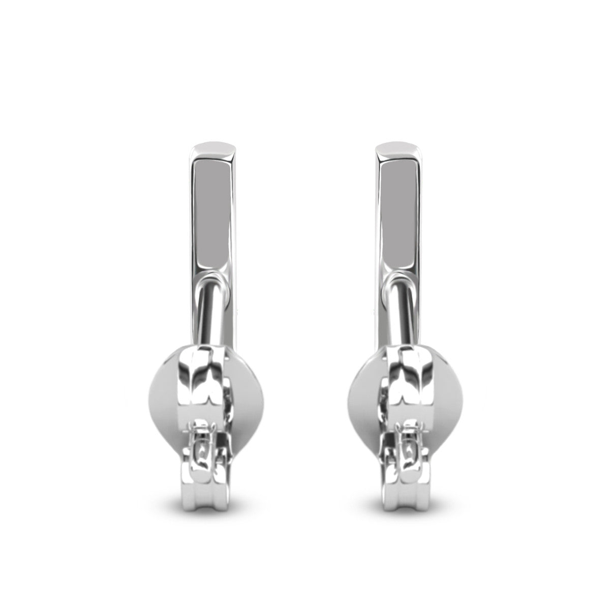 Hayden 18k White Gold Plated Linear Drop Earrings with Swarovski Crystals