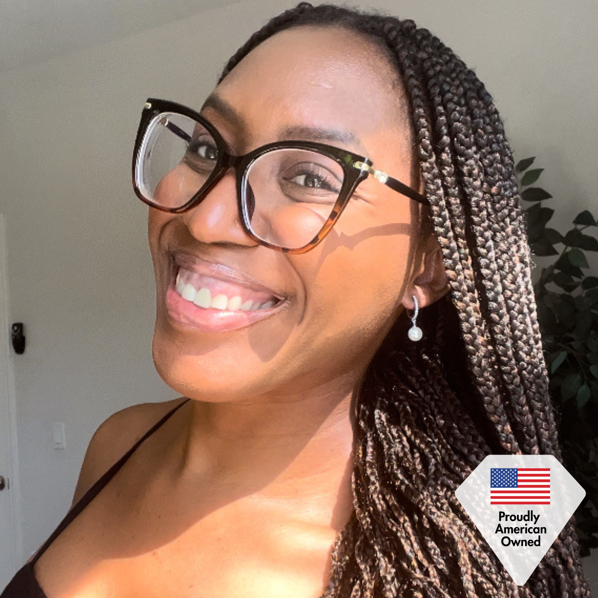 Daphne 18K White Gold Plated Pearl Dangle Earrings with Swarovski Crystals