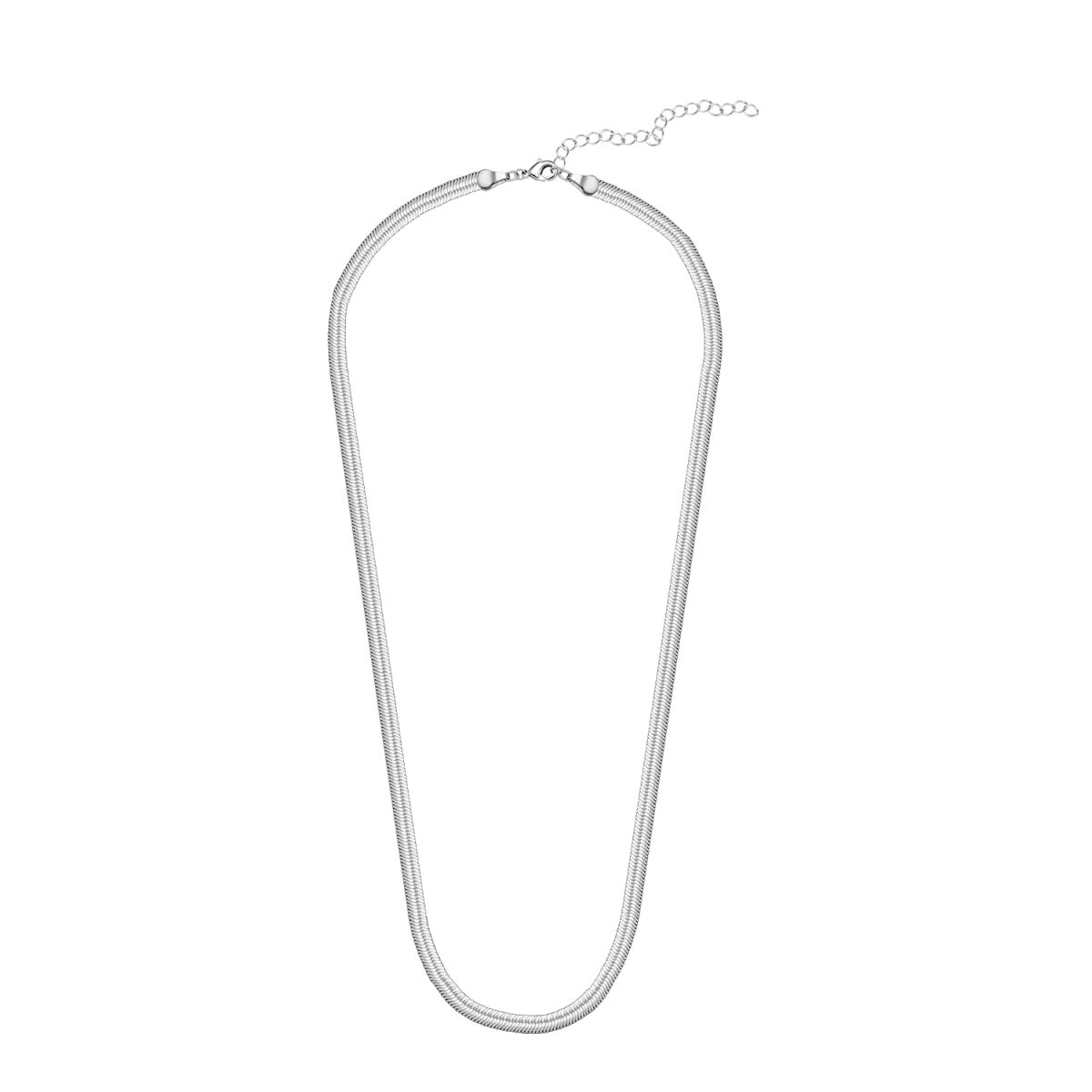 Delayne 18k White Gold Plated Stacking Necklace Chain