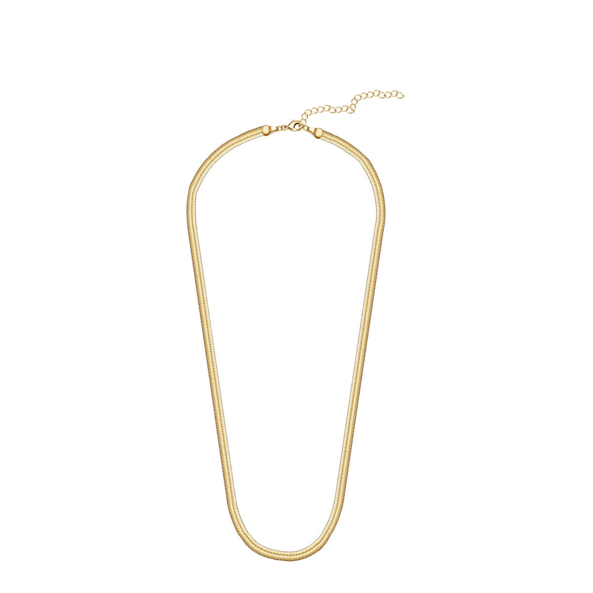 Delayne 18k White Gold Plated Stacking Necklace Chain