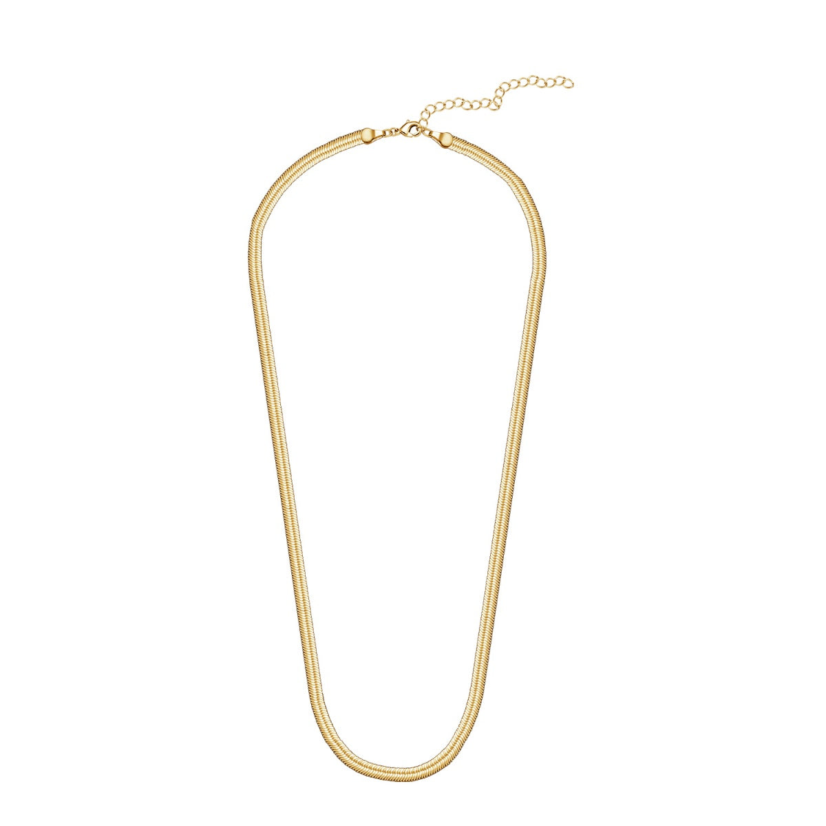 Delayne 18k White Gold Plated Stacking Necklace Chain