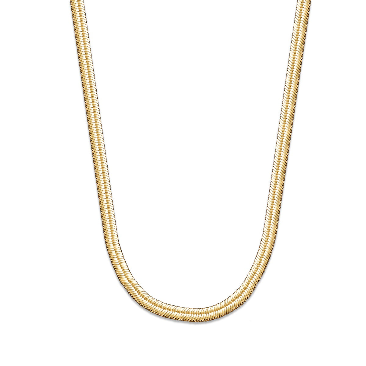 Delayne 18k White Gold Plated Stacking Necklace Chain