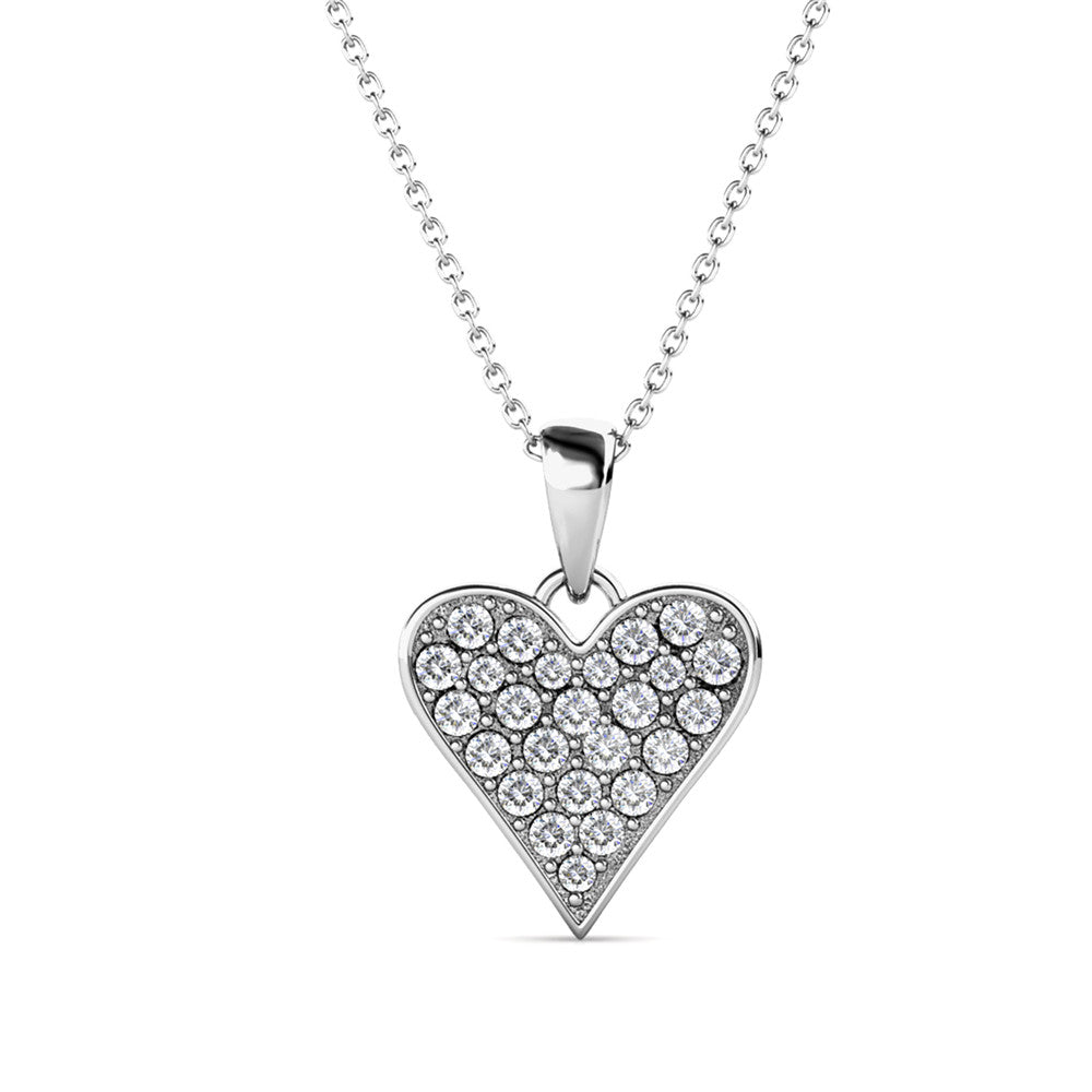 Cecilia, Amora, Laila 18k White Gold Plated Necklace for Women (Set of 3)