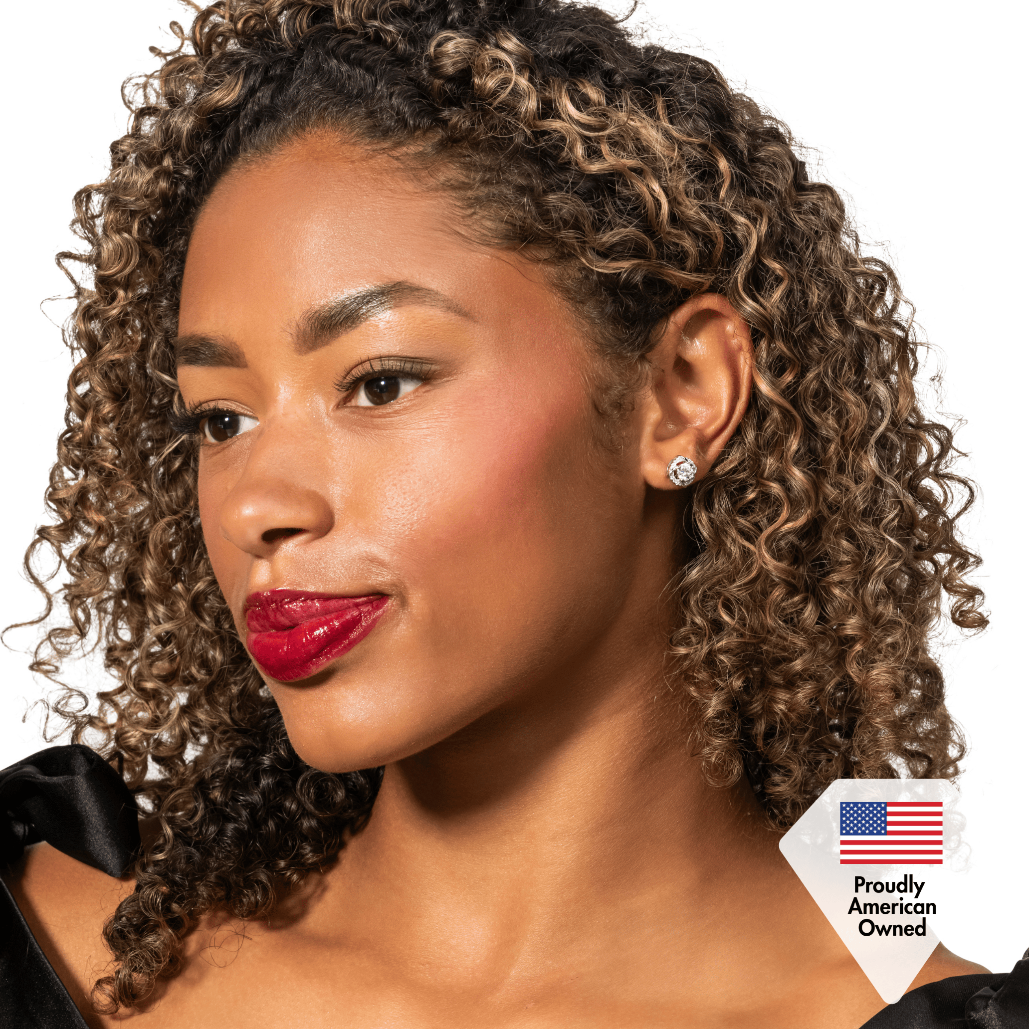 Moissanite by Cate & Chloe Jemma 18k Gold Plated 925 Sterling Silver Stud Earrings 1.12tcw