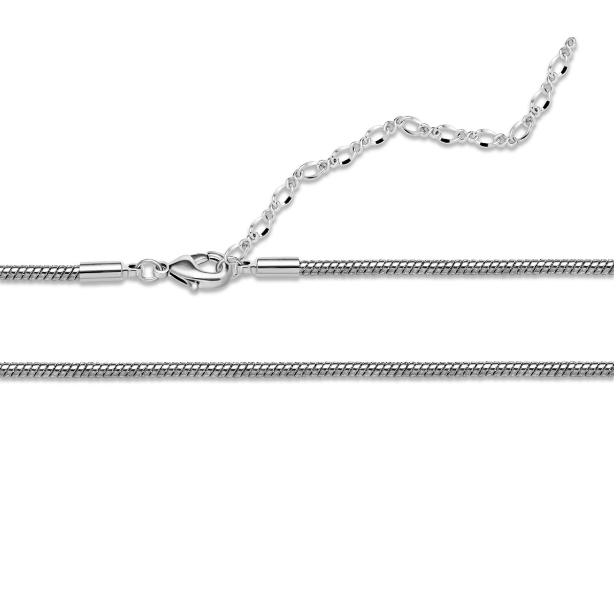 Peyton 18k White Gold Plated Stacking Necklace Chain