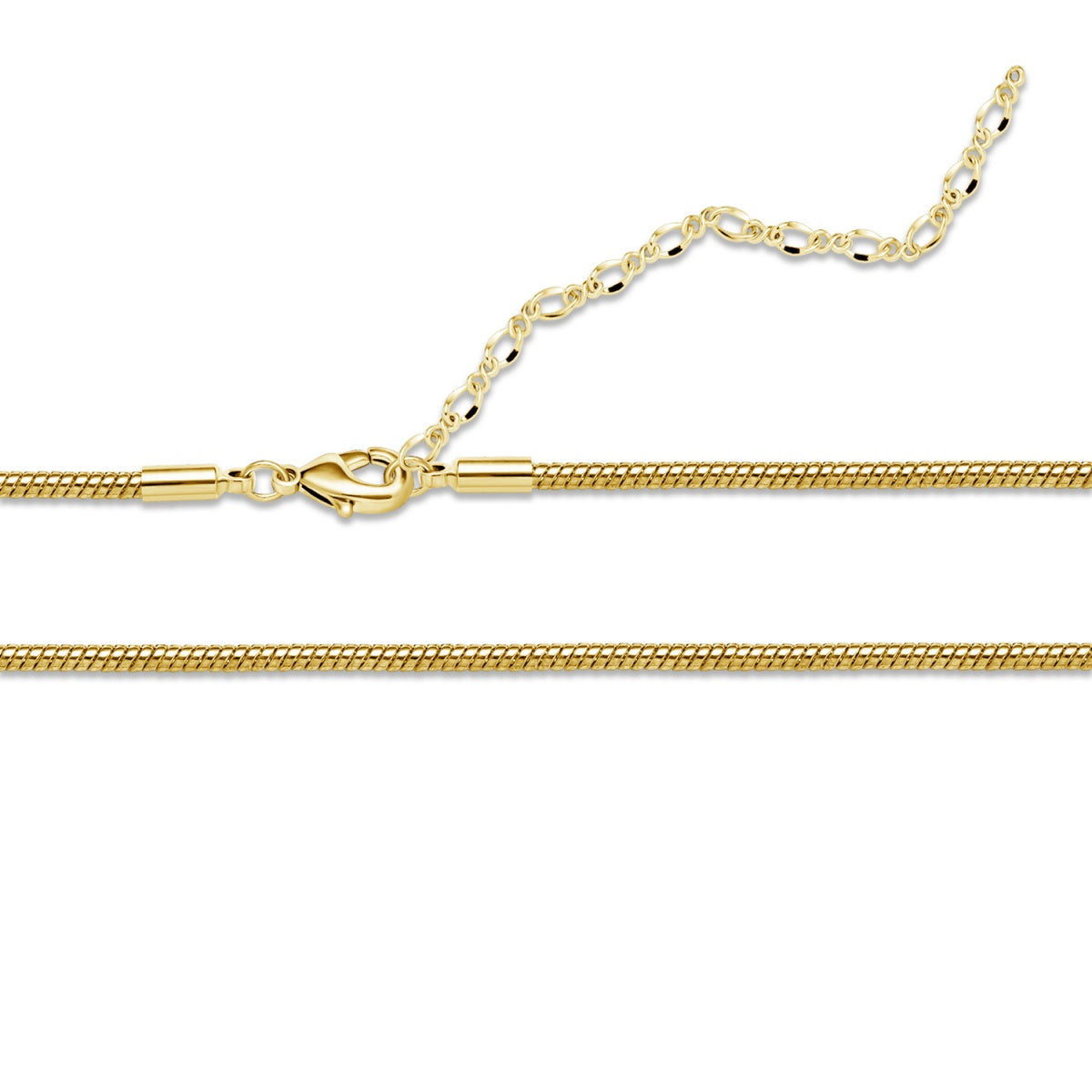 Peyton 18k White Gold Plated Stacking Necklace Chain