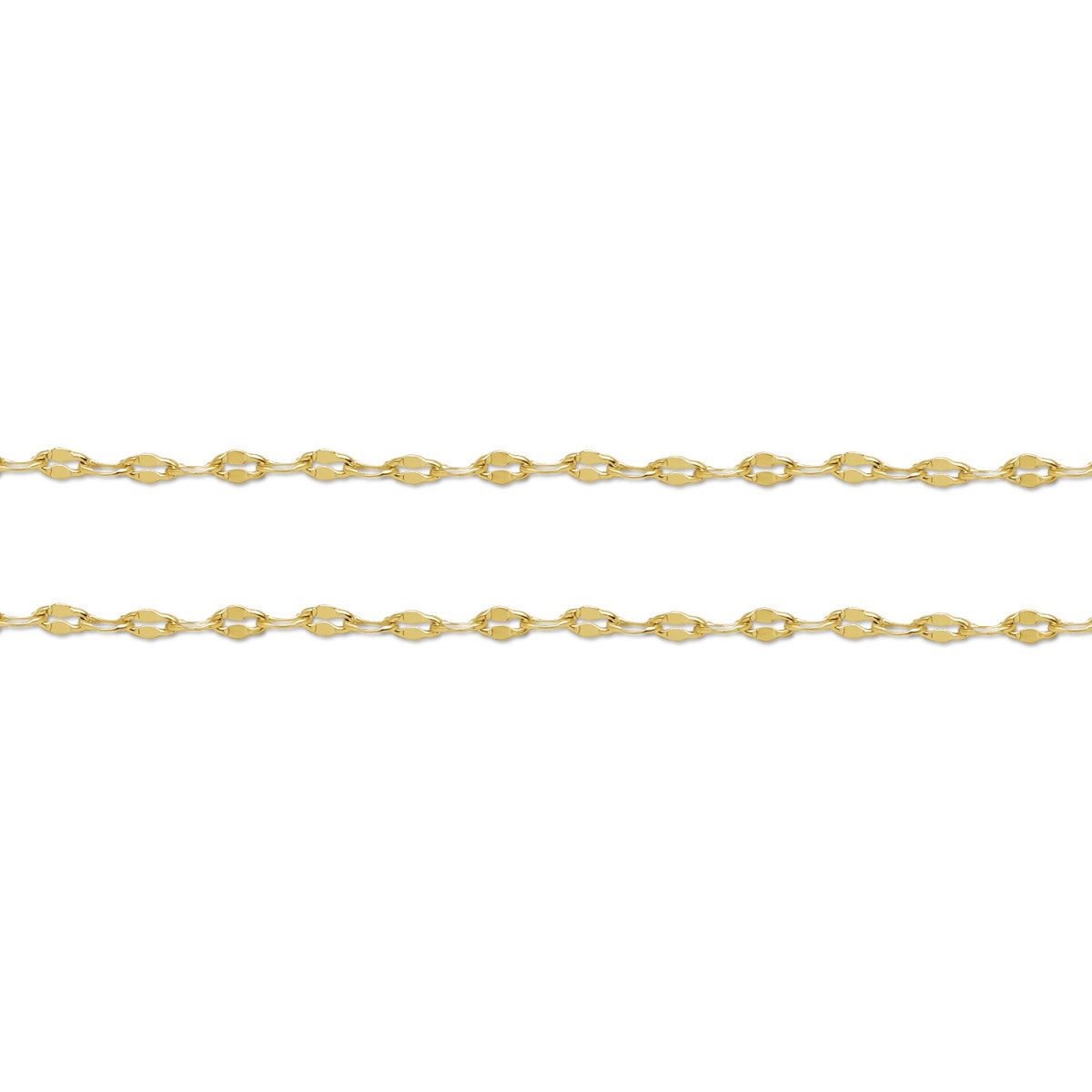 Raegan 18k White Gold Plated Stacking Necklace Chain