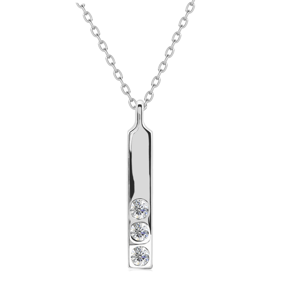 Tessa 18k Yellow Gold Plated Bar Necklace & Strength and Peace Shadow Card