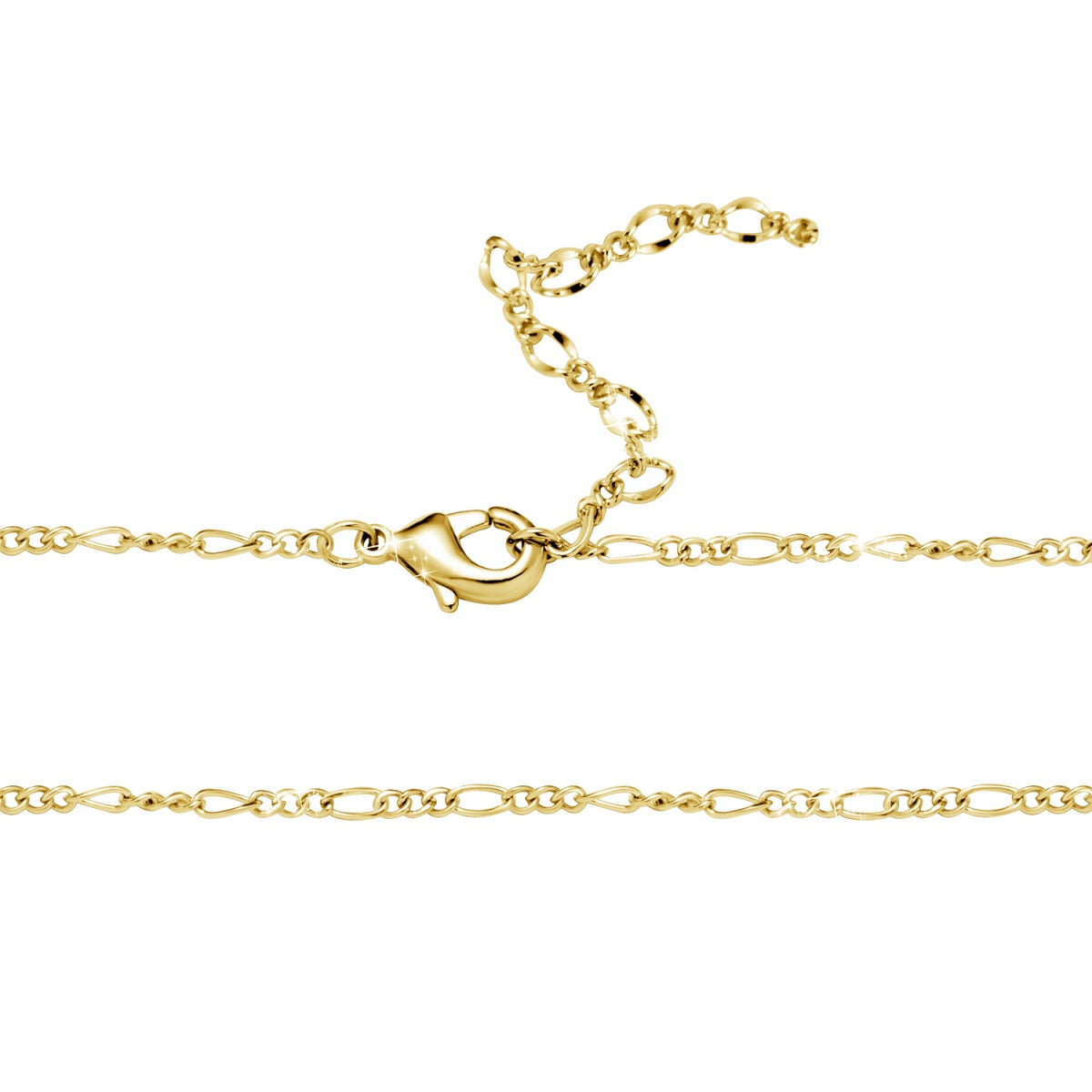 Victoria 18k White Gold Plated Stacking Necklace Chain