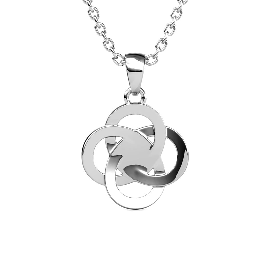 Nyssa 18k White Gold Plated Necklace with Swarovski Crystals