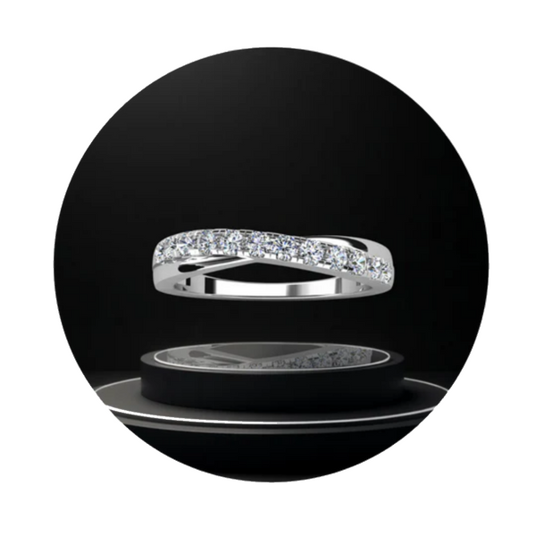 Moissanite Wedding Bands