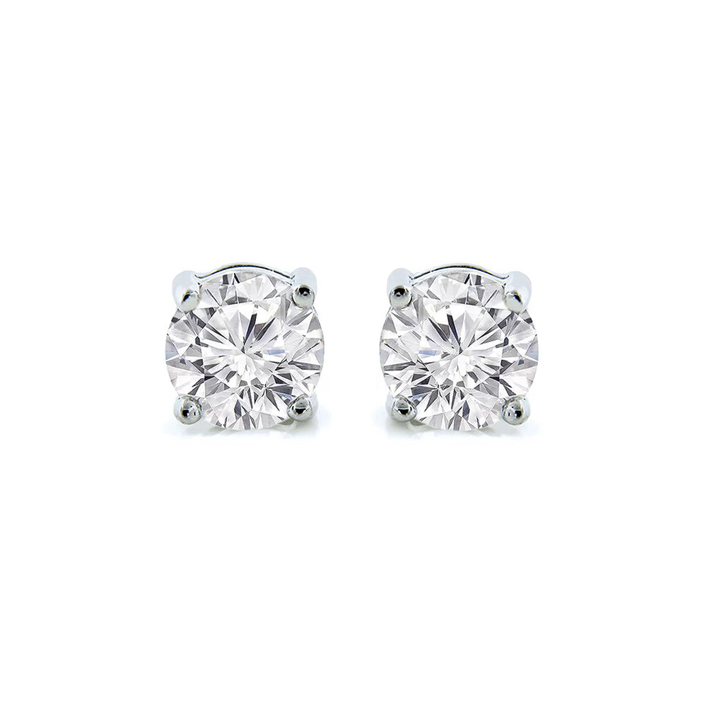 Cate & Chloe Magnolia 1Ct Sterling Silver Gemstone Stud Earrings